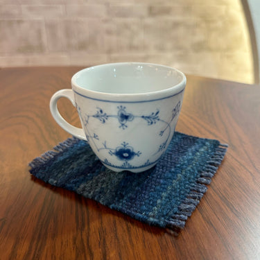 <ロゴバ東京 新店舗記念品>【ROGOBA オリジナル】ROGOBA KILIM® キリム・プレースマット&コースター RGBセット ( プレースマット赤・コースター緑・青セット ) キリム部分サイズ:16.5×16.5cm, 10×10cm