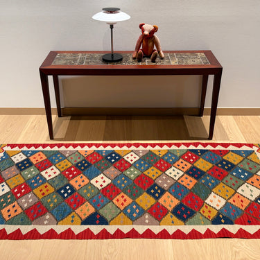 セミ・オールド　キリムラグ　トルコ・コンヤ　ニューキリム　174×81㎝　(No.06521)【未使用品】