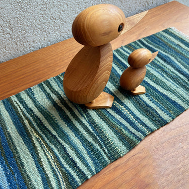【ROGOBA オリジナル】ミニマット  ROGOBA KILIM® 上質な現代キリム トルコ・ロゴバキリム キリム部分サイズ55×23㎝　(No.07772-4)