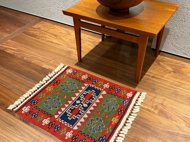 玄関マット ニューキリム トルコ・コンヤ 55×49㎝ (No.07825) – キリム