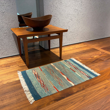 玄関マット トルコ・ロゴバキリム  上質な現代キリム  ROGOBA KILIM®  キリムラグ  67×46㎝　(No.14975)
