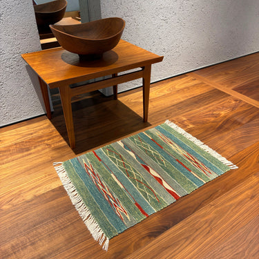 玄関マット トルコ・ロゴバキリム  上質な現代キリム  ROGOBA KILIM®  キリムラグ  64×46㎝　(No.15369)