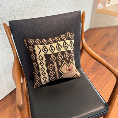 オールドキリム キリムクッションカバー　40×40㎝　(C-15613)