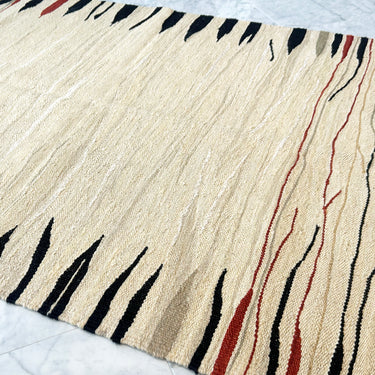 玄関マット ROGOBA KILIM®　上質な現代キリム　トルコ・ロゴバキリム　キリムラグ　126×93㎝　(No.17017)