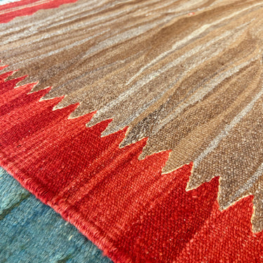 玄関マット ROGOBA KILIM®　上質な現代キリム　トルコ・ロゴバキリム　キリムラグ　120×97㎝　(No.17116)