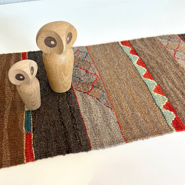 【キャンペーン対象 -5%】テーブルランナー＆テーブルセンター ROGOBA KILIM®　上質な現代キリム　トルコ・ロゴバキリム　124×35㎝　(No.17435)