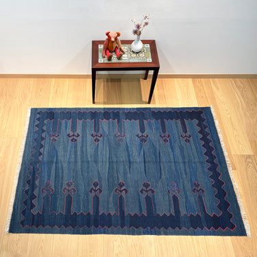 ソファ前 ROGOBA KILIM®　上質な現代キリム　トルコ・ロゴバキリム　キリムラグ　181×122㎝　(No.22615)