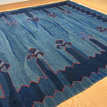 ソファ前 ROGOBA KILIM®　上質な現代キリム　トルコ・ロゴバキリム　キリムラグ　181×122㎝　(No.22615)