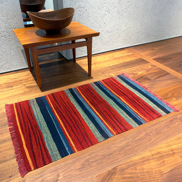 玄関マット トルコ・ロゴバキリム  上質な現代キリム  ROGOBA KILIM®  キリムラグ   99×59㎝  (No.22606)