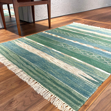 玄関マット ROGOBA KILIM®　上質な現代キリム　トルコ・ロゴバキリム　キリムラグ　117×91㎝　(No.19092)