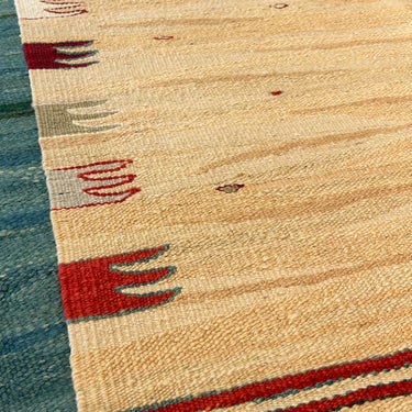 玄関マット ROGOBA KILIM®　上質な現代キリム　トルコ・ロゴバキリム　キリムラグ　119×94㎝　(No.19394)