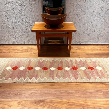 玄関マット トルコ・ロゴバキリム  上質な現代キリム  ROGOBA KILIM®  キリムラグ  151×55㎝　(No.19465)