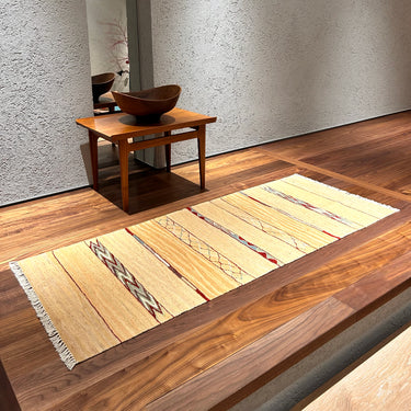 【キャンペーン対象 -5%】玄関マット ROGOBA KILIM®　上質な現代キリム　トルコ・ロゴバキリム　キリムラグ　152×63㎝　(No.19898)