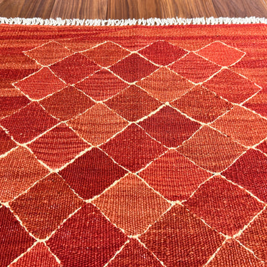 【キャンペーン対象 -5%】玄関マット  トルコ・ロゴバキリム  上質な現代キリム  ROGOBA KILIM®  キリムラグ   81×63㎝　(No.19921)