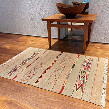 玄関マット  トルコ・ロゴバキリム  上質な現代キリム  ROGOBA KILIM®  キリムラグ  93×65㎝　(No.20061)