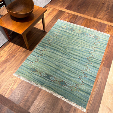 玄関マット ROGOBA KILIM®　上質な現代キリム　トルコ・ロゴバキリム　キリムラグ　123×94㎝　(No.20766)