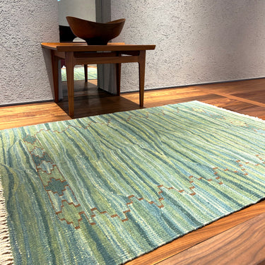 玄関マット ROGOBA KILIM®　上質な現代キリム　トルコ・ロゴバキリム　キリムラグ　123×94㎝　(No.20766)