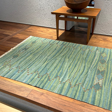 玄関マット ROGOBA KILIM®　上質な現代キリム　トルコ・ロゴバキリム　キリムラグ　123×94㎝　(No.20766)