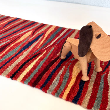 【キャンペーン対象 -5%】テーブルランナー＆テーブルセンター ROGOBA KILIM®　上質な現代キリム　トルコ・ロゴバキリム　120×33㎝　(No.20975)