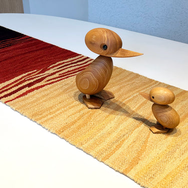 【キャンペーン対象 -5%】テーブルランナー＆テーブルセンター トルコ・上質な現代キリム　テーブルランナー   ROGOBA KILIM®　123×35㎝　(No.21570)