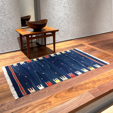 玄関マット ROGOBA KILIM®　上質な現代キリム　トルコ・ロゴバキリム　キリムラグ　121×68㎝　(No.21808)