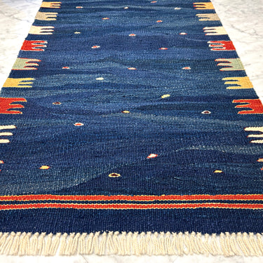 玄関マット ROGOBA KILIM®　上質な現代キリム　トルコ・ロゴバキリム　キリムラグ　121×68㎝　(No.21808)