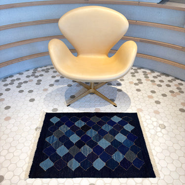 玄関マット  トルコ・ロゴバキリム  上質な現代キリム  ROGOBA KILIM®  キリムラグ  84×62㎝　(No.22270)