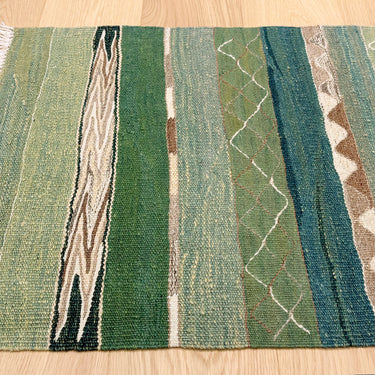 玄関マット トルコ・ロゴバキリム  上質な現代キリム  ROGOBA KILIM®  キリムラグ  103×63㎝　(No.22395)