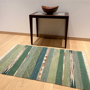 玄関マット トルコ・ロゴバキリム  上質な現代キリム  ROGOBA KILIM®  キリムラグ  103×63㎝　(No.22395)