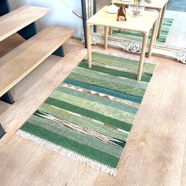 【キャンペーン対象 -5%】玄関マット トルコ・ロゴバキリム  上質な現代キリム  ROGOBA KILIM®  キリムラグ  103×63㎝　(No.22395)