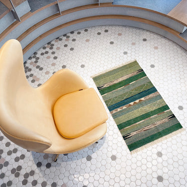 玄関マット トルコ・ロゴバキリム  上質な現代キリム  ROGOBA KILIM®  キリムラグ  103×63㎝　(No.22395)