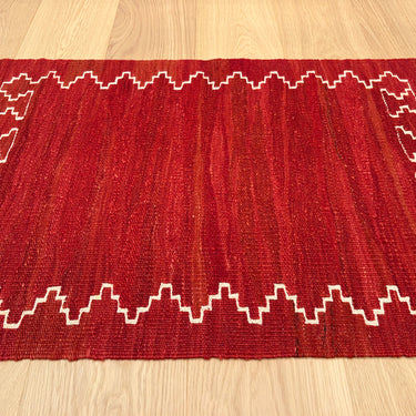 玄関マット トルコ・ロゴバキリム  上質な現代キリム  ROGOBA KILIM®  キリムラグ   93×65㎝  (No.22415)