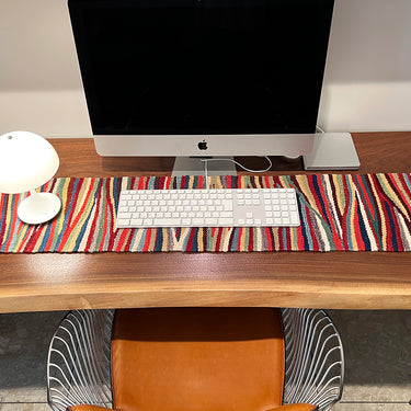 テーブルランナー＆テーブルセンター ROGOBA KILIM®　上質な現代キリム　トルコ・ロゴバキリム　125×24㎝　(No.22862)