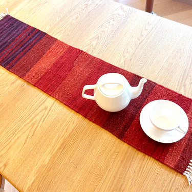 テーブルランナー＆テーブルセンター ROGOBA KILIM®　上質な現代キリム　トルコ・ロゴバキリム　105×24㎝　(No.22889)
