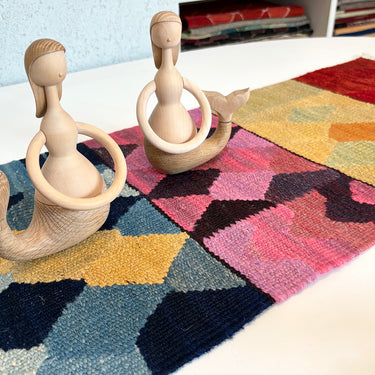 テーブルランナー＆テーブルセンター ROGOBA KILIM® 上質な現代キリム トルコ・ロゴバキリム　121×36㎝　(No.22985)