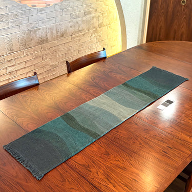 テーブルランナー ロゴバオリジナル 草木染め パッチワーク 120×28㎝　(No.22995)