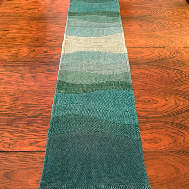 テーブルランナー ロゴバオリジナル 草木染め パッチワーク 120×28㎝　(No.22995)