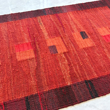 玄関マット  トルコ・ロゴバキリム  上質な現代キリム  ROGOBA KILIM®  キリムラグ  94×65㎝　(No.23078)