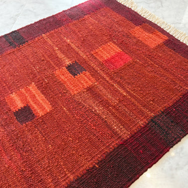 玄関マット  トルコ・ロゴバキリム  上質な現代キリム  ROGOBA KILIM®  キリムラグ  80×54㎝　(No.23079)