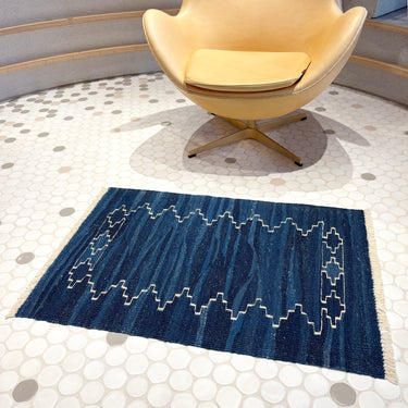 玄関マット トルコ・ロゴバキリム  上質な現代キリム  ROGOBA KILIM®  キリムラグ   94×65㎝  (No.23071)