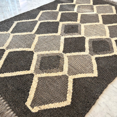玄関マット  トルコ・ロゴバキリム  上質な現代キリム  ROGOBA KILIM®  キリムラグ  96×68㎝　(No.23107)