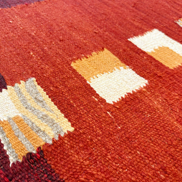 玄関マット  トルコ・ロゴバキリム  上質な現代キリム  ROGOBA KILIM®  キリムラグ  96×63㎝　(No.23152)