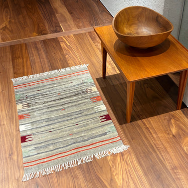 玄関マット ROGOBA KILIM®　上質な現代キリム　トルコ・ロゴバキリム　キリムラグ　77×54㎝　(No.23179)