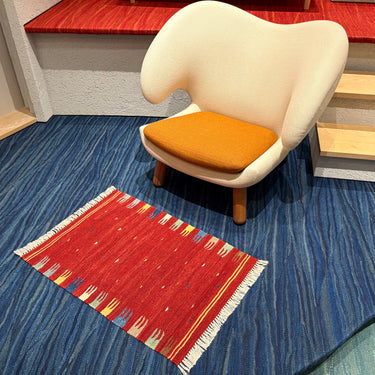 玄関マット ROGOBA KILIM®　上質な現代キリム　トルコ・ロゴバキリム　80×55㎝　(No.23194)