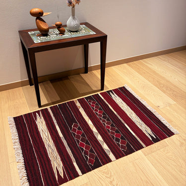 玄関マット ROGOBA KILIM®　上質な現代キリム　トルコ・ロゴバキリム　98×63㎝　(No.23246)