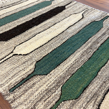 玄関マット トルコ・ロゴバキリム 上質な現代キリム ROGOBA KILIM® キリムラグ　75×51㎝　(No.23266)