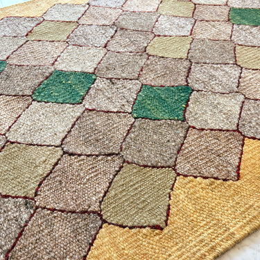 玄関マット  トルコ・ロゴバキリム  上質な現代キリム  ROGOBA KILIM®  キリムラグ  92×65㎝　(No.23278)