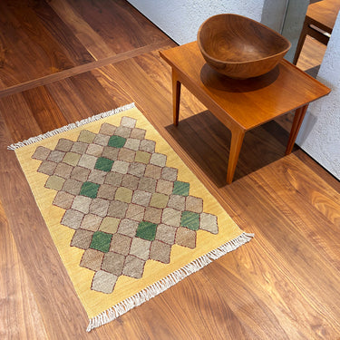 玄関マット  トルコ・ロゴバキリム  上質な現代キリム  ROGOBA KILIM®  キリムラグ  92×65㎝　(No.23278)