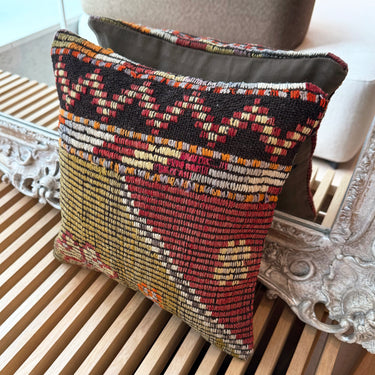 オールドキリム キリムクッションカバー　35×35㎝　(C-11189)