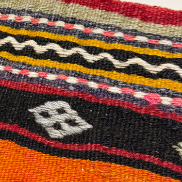 オールドキリム キリムクッションカバー ジジム　40×40㎝　(C-13662)